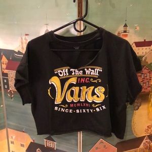 Vintage vans diy crop top
